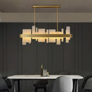 lustre de luxe en cuivre led créatif postmoderne nordique