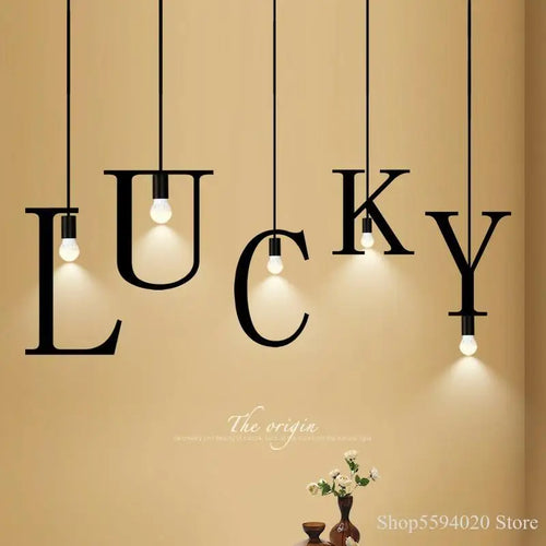 suspension nordique diy love luminaire décoratif pour loft et bar - vue 6 sur 29