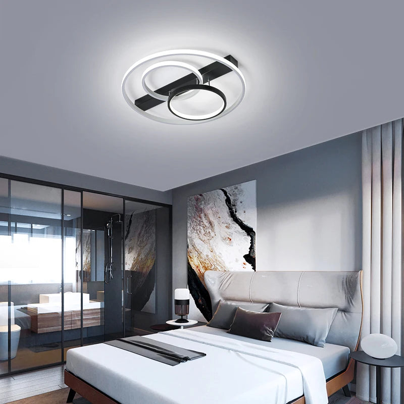 plafonnier led rond design moderne pour intérieur élégant - vue 6 sur 8