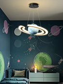 lustre nordique enfant led créatif dessin animé espace planète