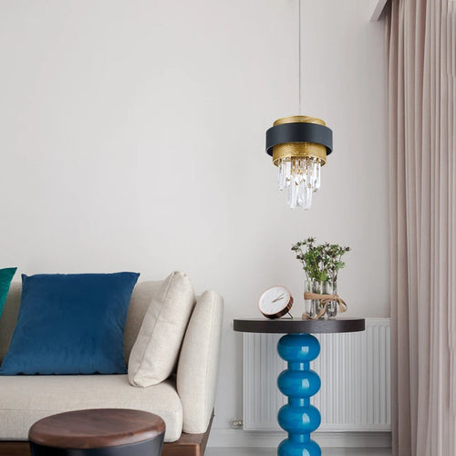 lustre en cristal de luxe design postmoderne pour intérieur élégant