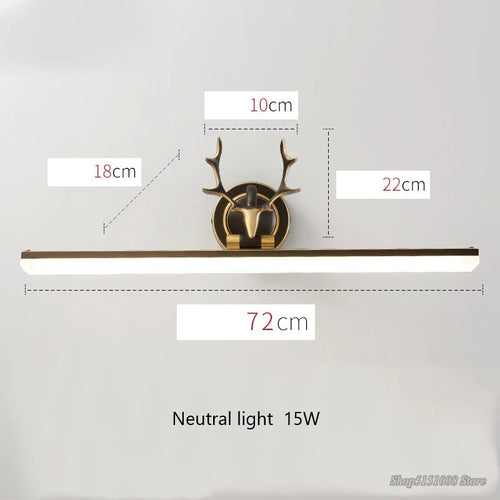 lumière led étanche pour miroir de salle de bain nordique