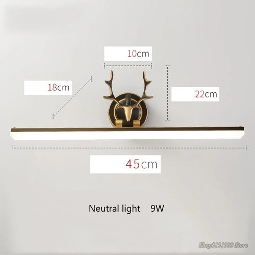 lumière led étanche pour miroir de salle de bain nordique - vue 9 sur 11