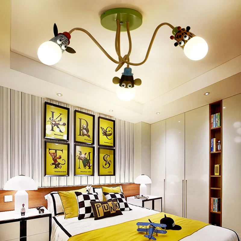 lustre animal pour chambre enfant et salle à manger