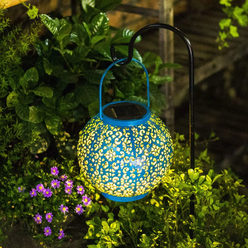 lanterne solaire suspendue décorative pour jardin extérieur