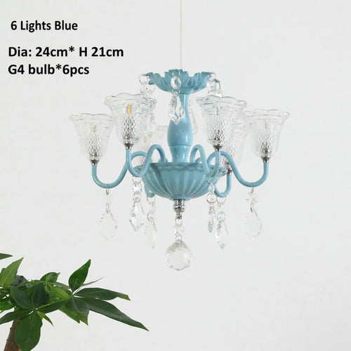 mini suspension créatives avec abat-jour en verre et cristal - vue 14 sur 21