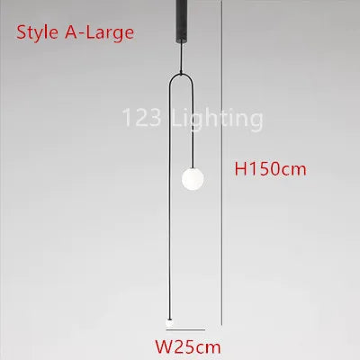 suspension moderne en métal noir pour intérieur contemporain - vue 15 sur 14