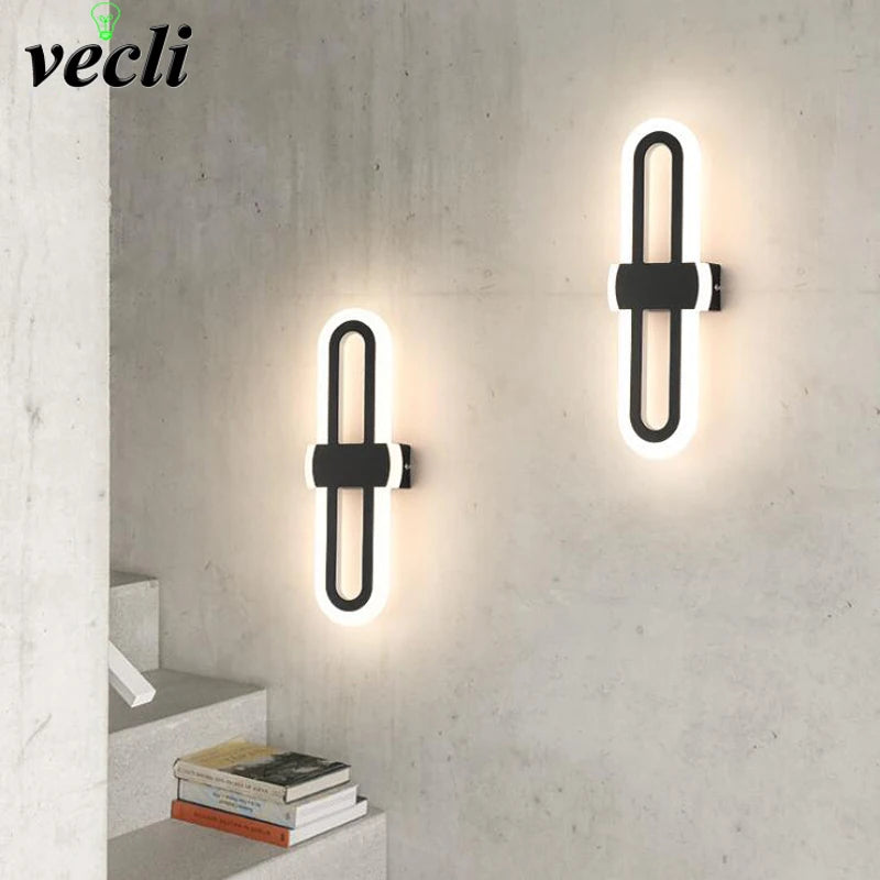 applique murale led moderne pour décoration allée couloir