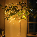 guirlande lumineuse à led en fil de cuivre pour célébrations et décorations