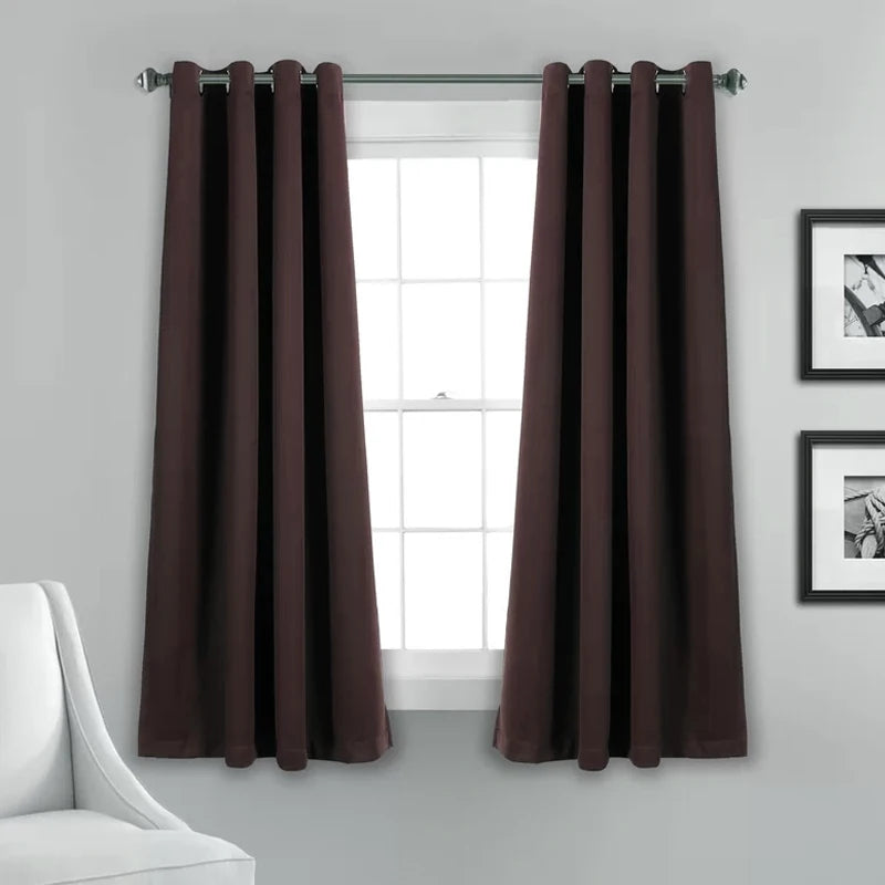 Rideau court occultant moderne pour cuisine chambre salon - vue 12 sur 12