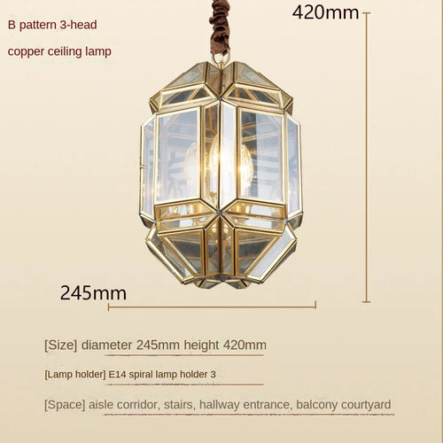 suspension en verre vintage pour intérieur et extérieur - vue 8 sur 7