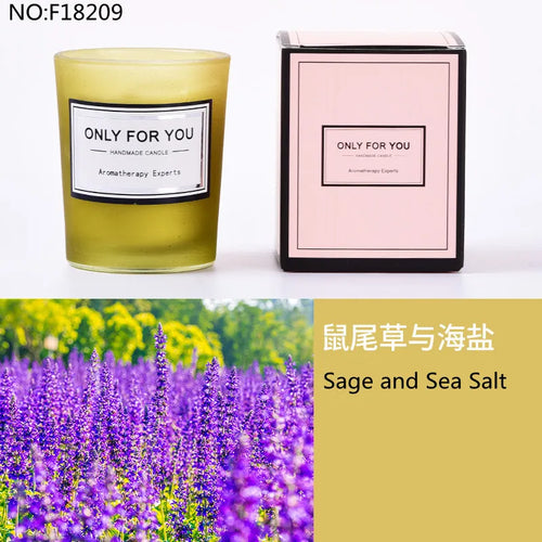 bougie parfumée romantique en cire de soja artisanale avec huiles essentielles - vue 20 sur 26