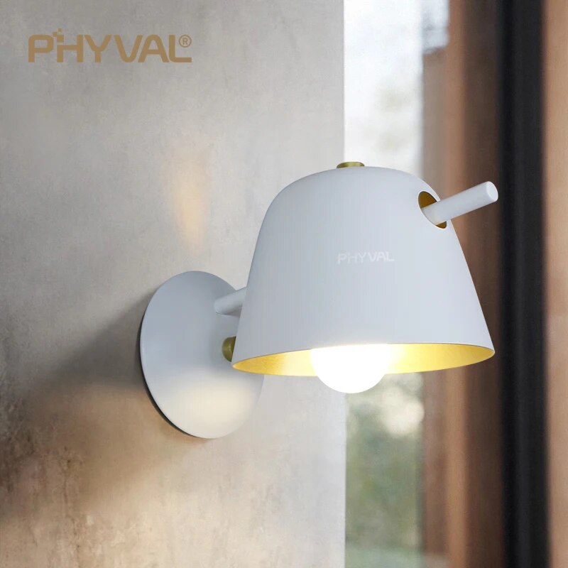 applique murale led macaron noire salon - vue 3 sur 9