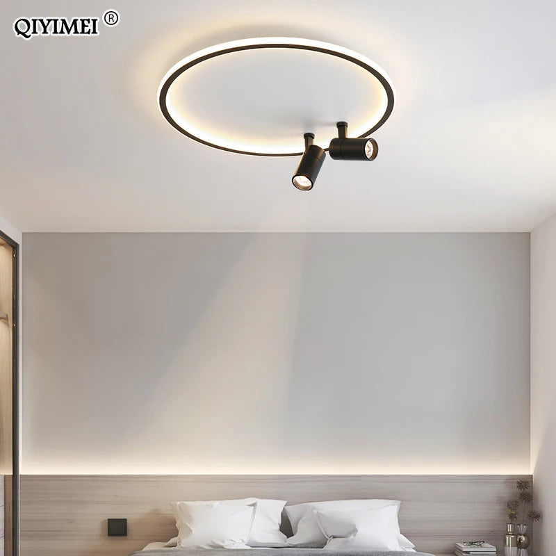 lustre led moderne pour intérieur décoration lumière projecteur - vue 3 sur 16