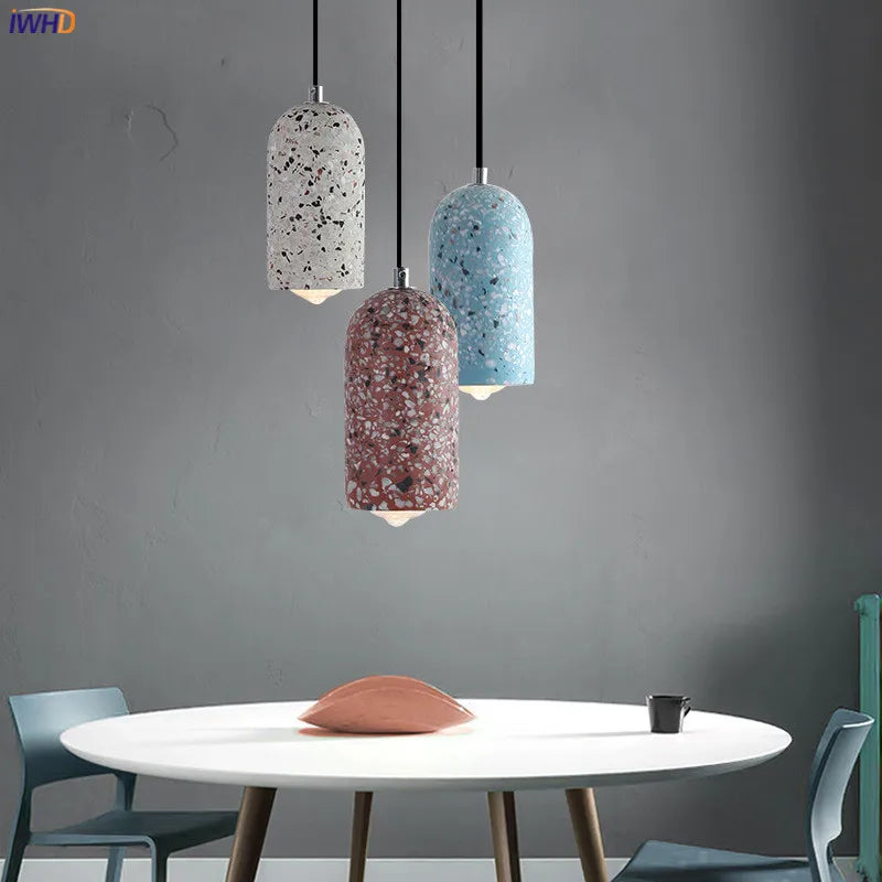 suspension en ciment nordique design moderne pour intérieur lumineux - vue 3 sur 9