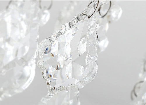 plafonnier led en cristal doré pour décoration moderne