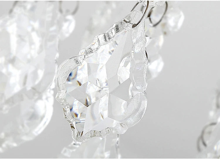 plafonnier led en cristal doré pour décoration moderne - vue 7 sur 22