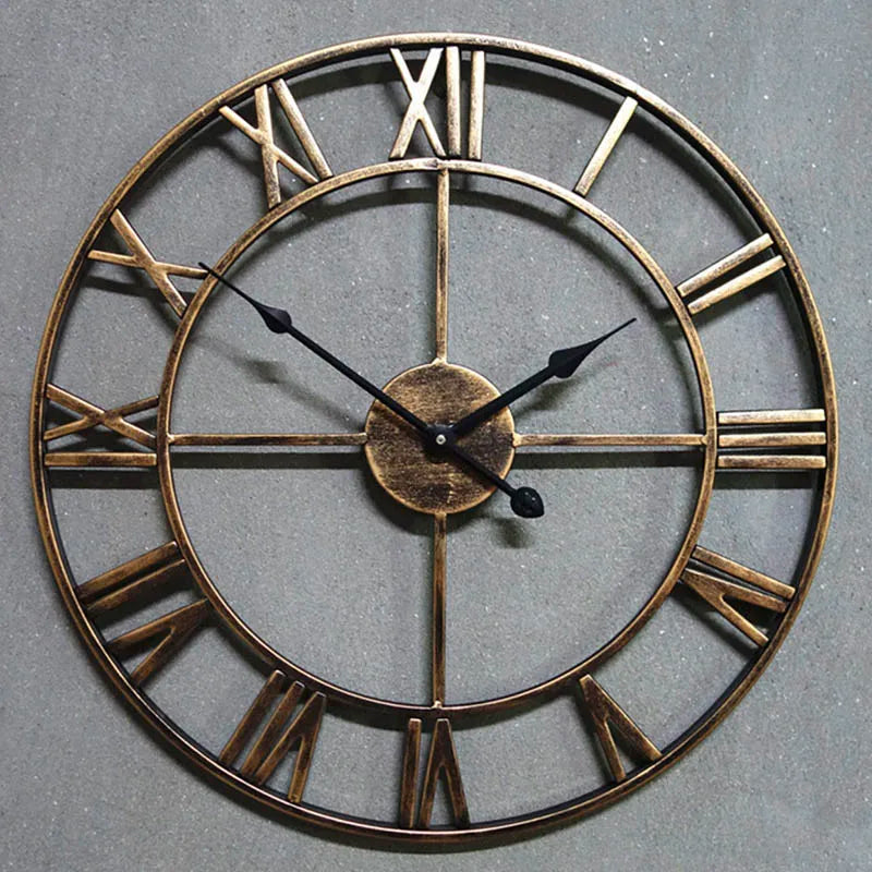 horloge murale design moderne en métal style 3D - vue 4 sur 10
