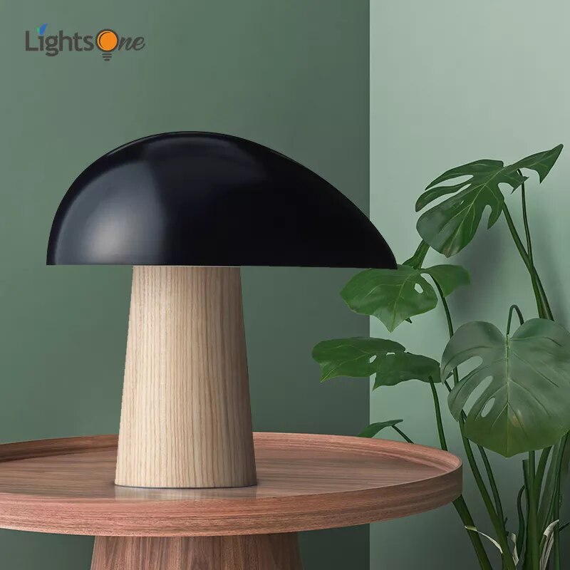 Lampe de table nordique créative en forme de champignon - vue 3 sur 7