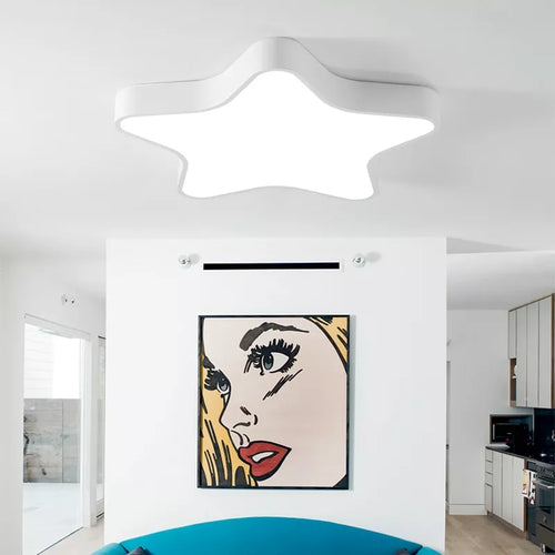 Moderne LED chambre d'enfants coloré étoile plafonnier salon chambre fille chambre lampes chambre d'enfant parc d'attractions éclairage f