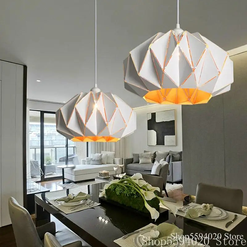 lustre moderne en fer design nordique pour intérieur élégant - vue 4 sur 9