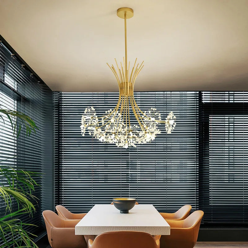 lustre moderne luxe en led pour éclairage intérieur - vue 4 sur 19