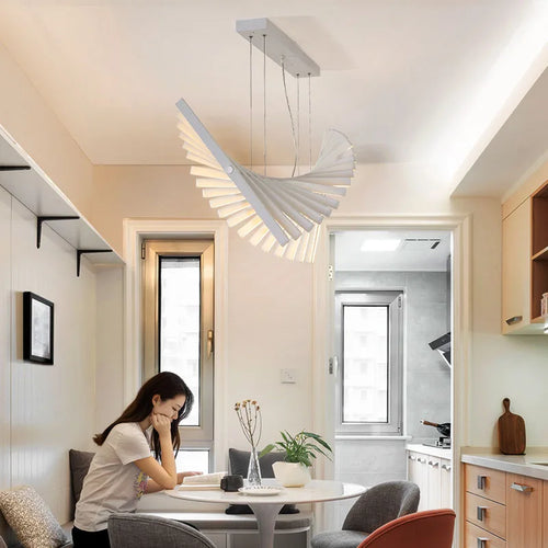 Lustre LED moderne éclairage loft nordique noir/blanc lampes suspendues salon maison déco suspension lampe restaurant Bar luminaires