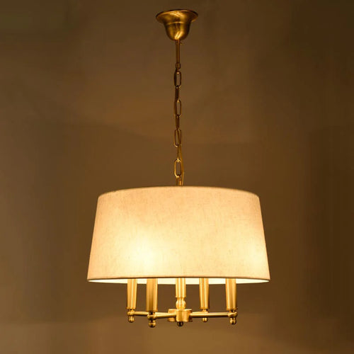 lustre en cuivre véritable pour décoration moderne intérieure - vue 4 sur 6