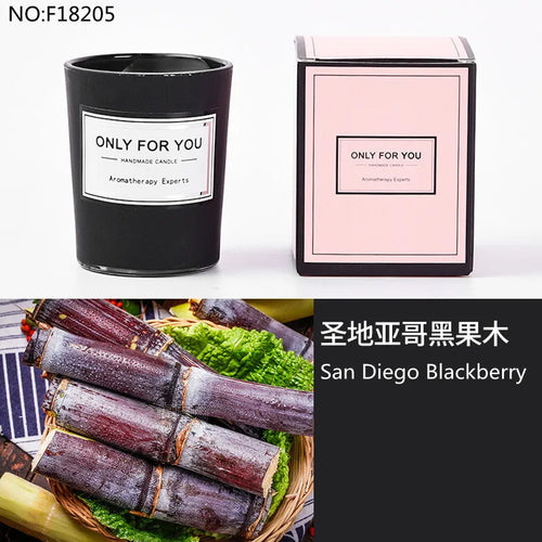 bougie parfumée romantique en cire de soja artisanale avec huiles essentielles - vue 12 sur 26