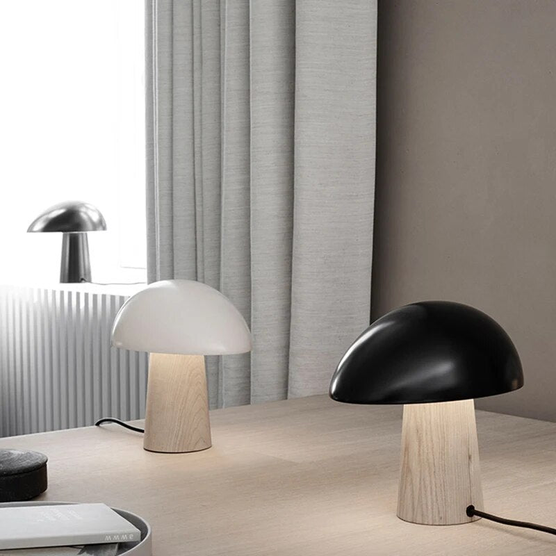 Lampe de table nordique créative en forme de champignon - vue 6 sur 7