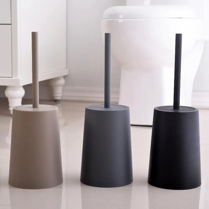 brosse de toilette moderne avec couvercle et design élégant