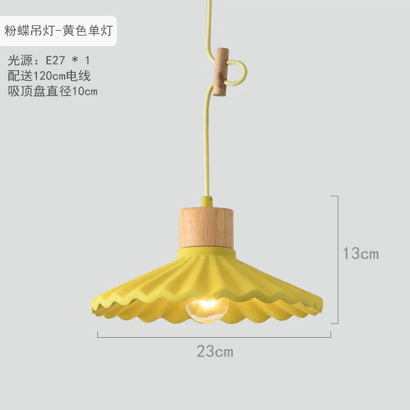 suspension moderne simple led en ciment nordique - vue 16 sur 16