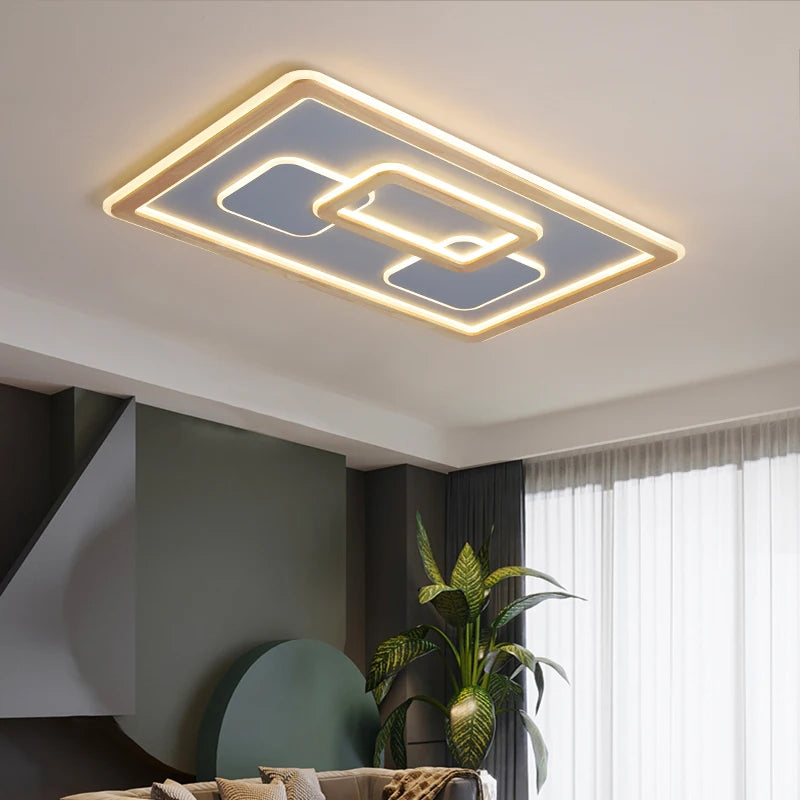 plafonniers led modernes à luminosité réglable pour décoration - vue 5 sur 11