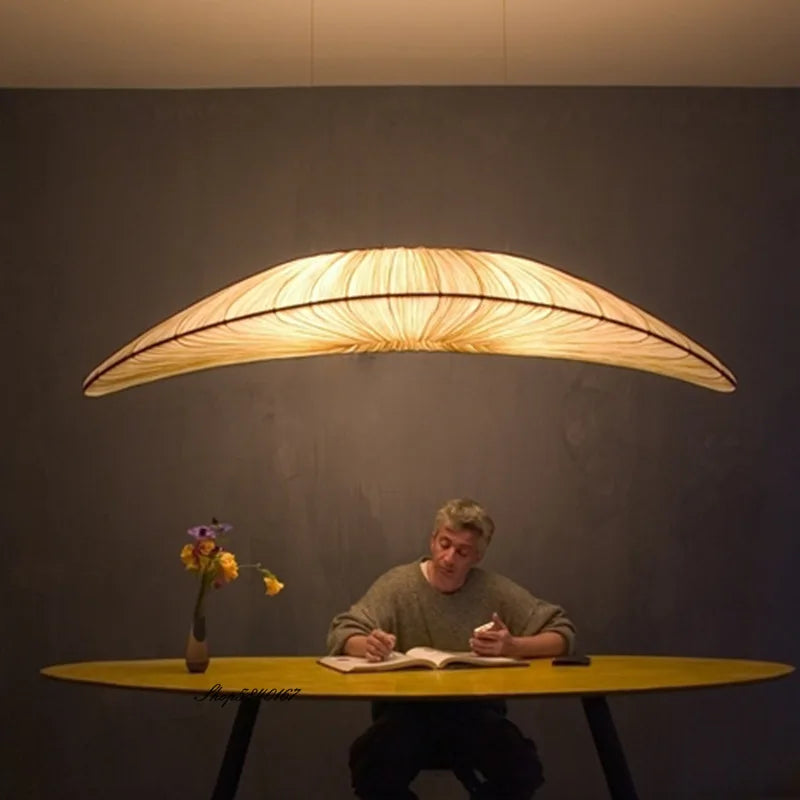 Lustre en tissu marin de luxe style voilier