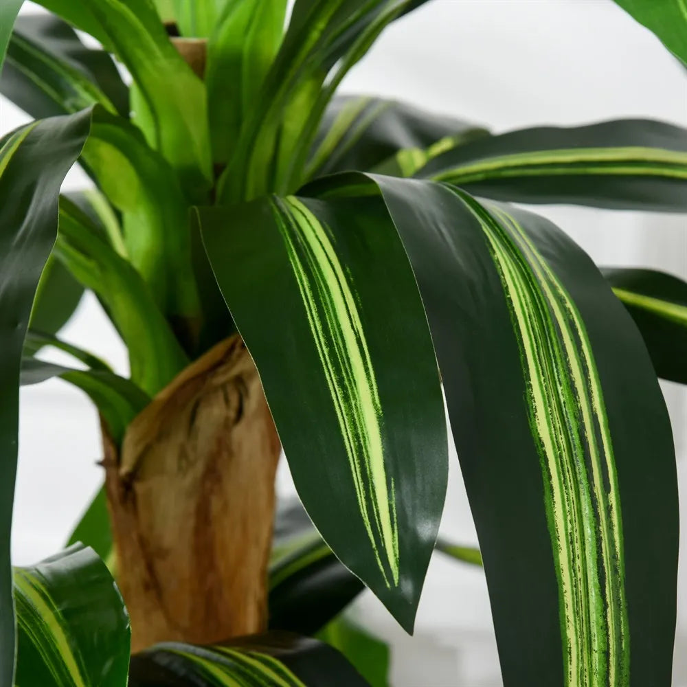 dracaena artificiel avec pot et mousse 66 feuilles - vue 7 sur 6
