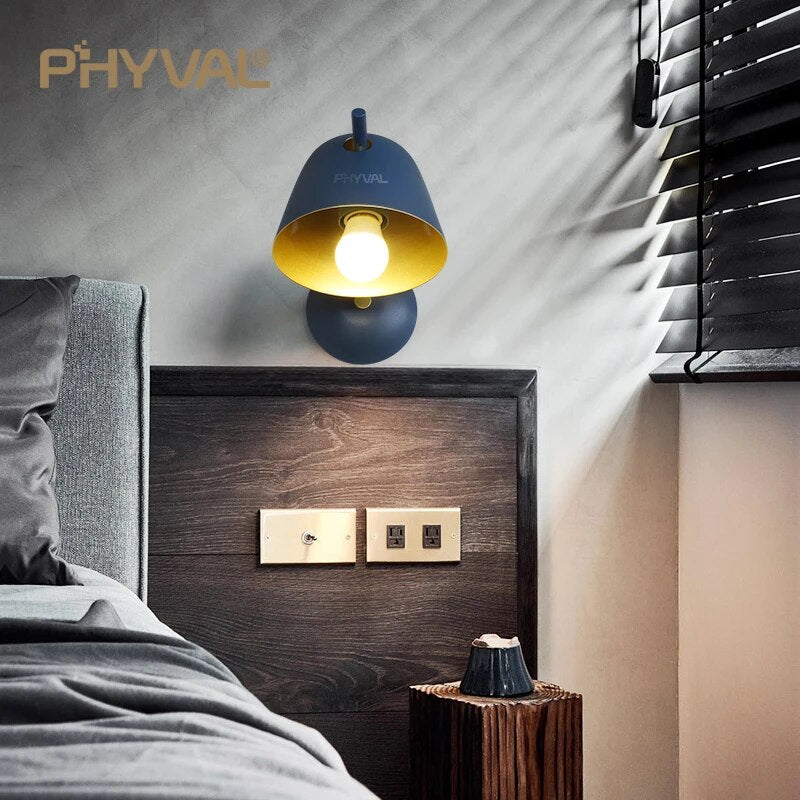 applique murale led macaron noire salon - vue 6 sur 9