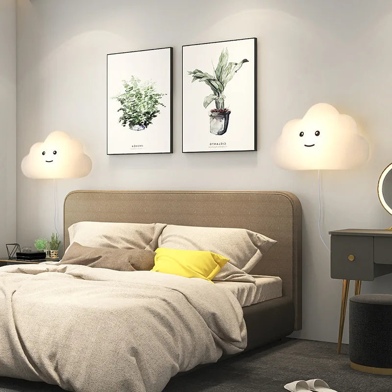 applique murale nuage pour décoration chambre enfant moderne - vue 3 sur 11