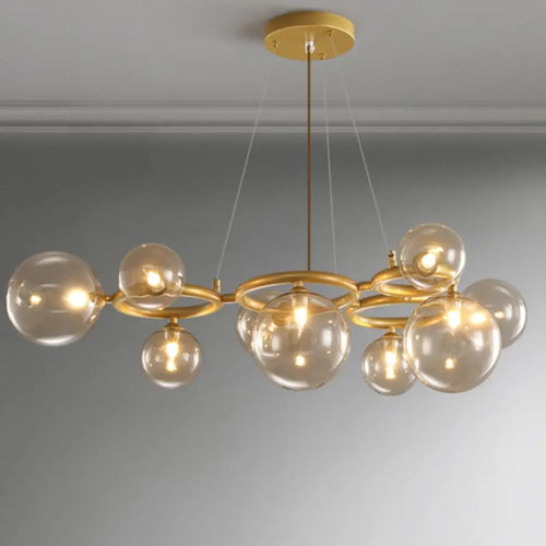 lustre nordique à bulles suspendu pour décoration intérieure - vue 5 sur 10
