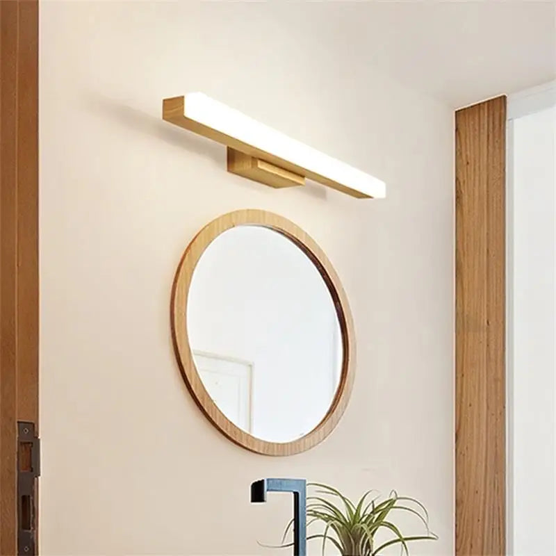applique murale nordique moderne led créative en bois - vue 5 sur 9