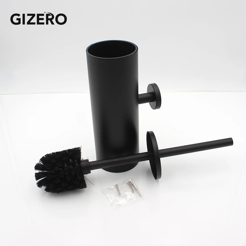 porte-brosse de toilette en acier inoxydable durable et pratique à fixer - vue 5 sur 12