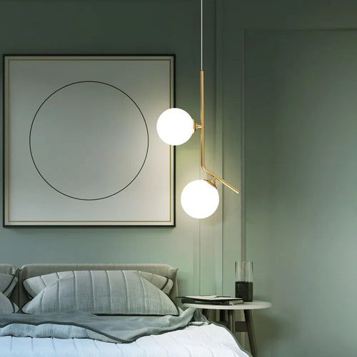 suspension moderne à bulles design créatif en verre pour décoration élégante - vue 4 sur 8