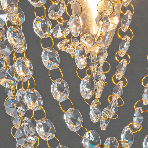 suspension en cristal fleur de soleil pour décoration intérieure