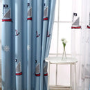 Rideau chambre enfant motif cartoon étoiles fusée