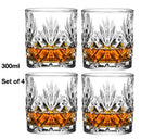 Verres a whisky lot de 4 design texture