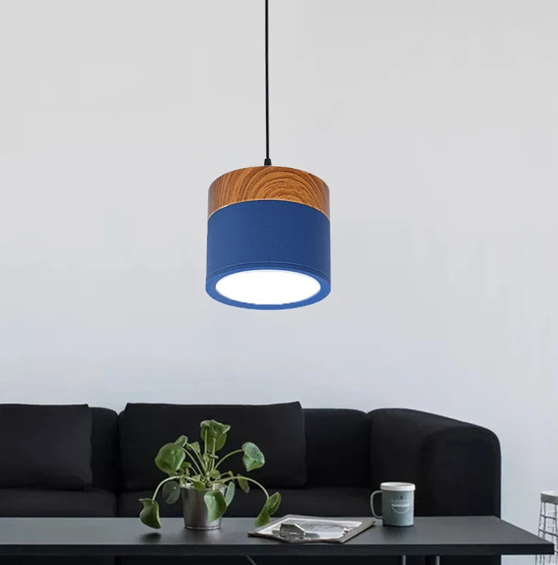 Suspension LED moderne makeron pour décoration intérieure - vue 5 sur 14