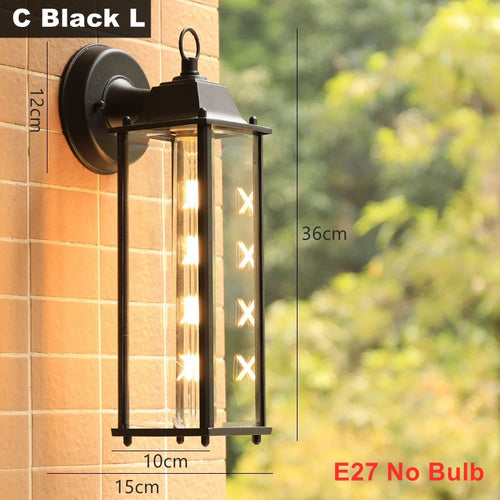 applique murale led rustique en fer vintage pour intérieur et extérieur - vue 15 sur 23