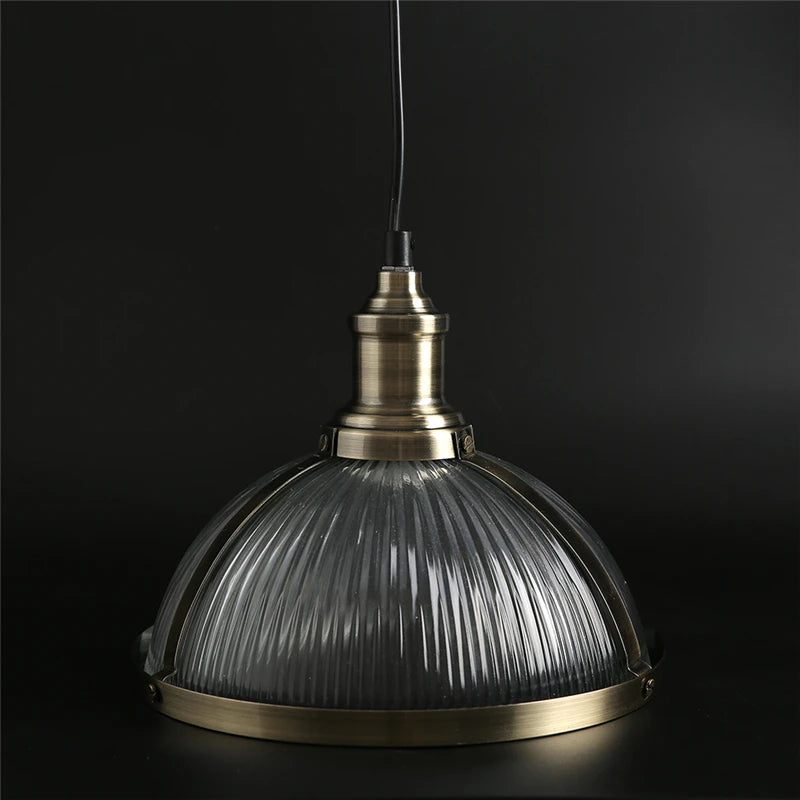 suspension rétro industrielle en verre pour intérieur moderne - vue 6 sur 7