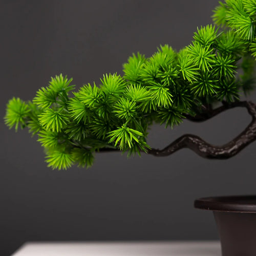 arbre artificiel en pot faux bonsaï pour décoration intérieure et extérieure - vue 7 sur 8