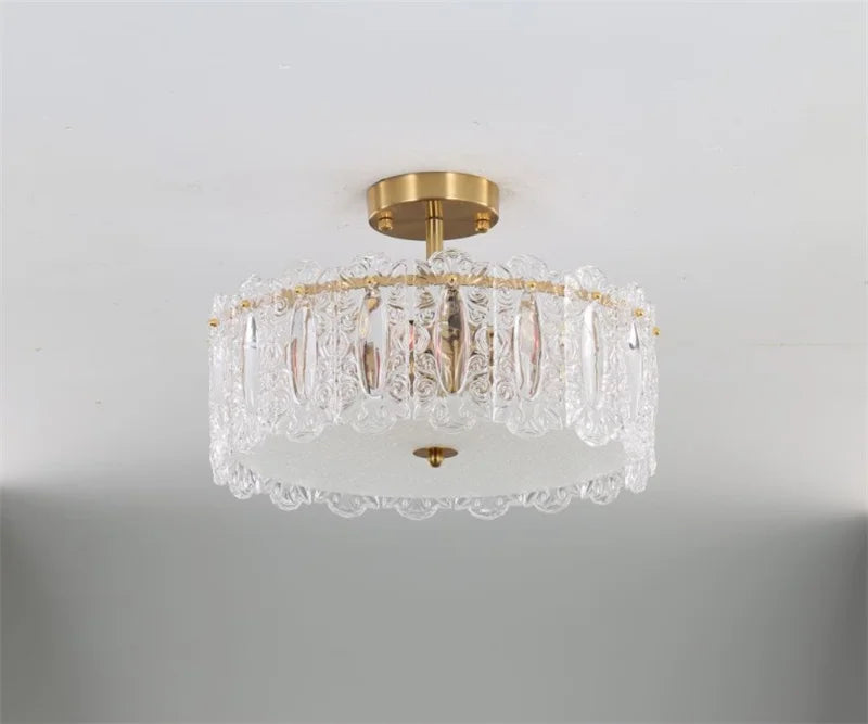 lustre rond en verre artistique pour intérieur moderne - vue 7 sur 15