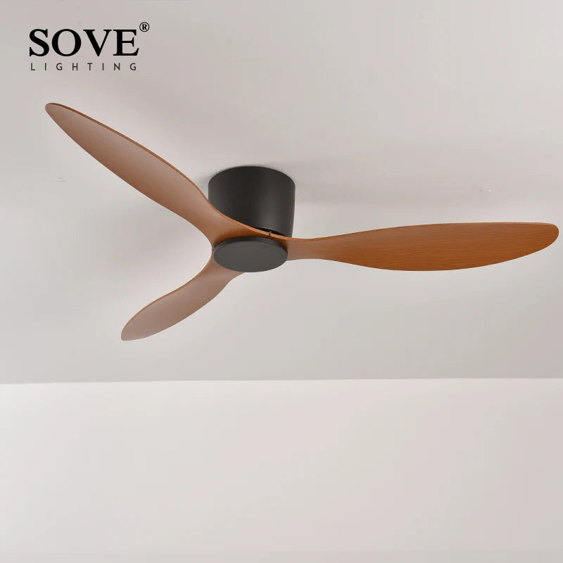 ventilateur de plafond moderne sans lumière avec télécommande